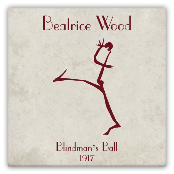 Beatrice Wood Blindman's Ball Metal Magnets
