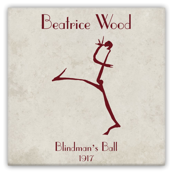 Beatrice Wood Blindman's Ball Metal Magnets