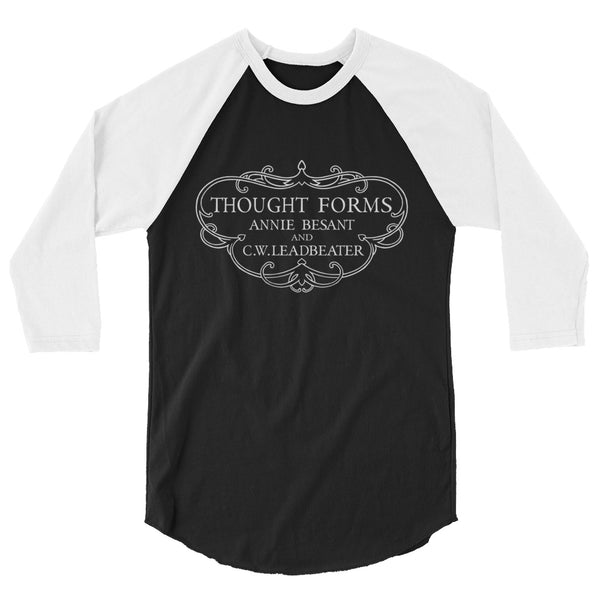 Thought Forms Cartouche 3/4 sleeve raglan shirt