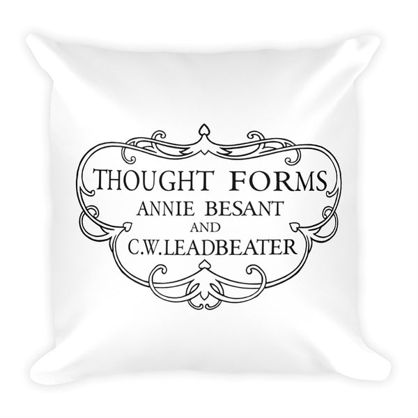 Thought Forms Cartouche Square Pillow