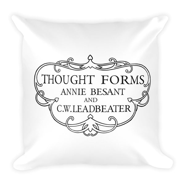 Thought Forms Cartouche Square Pillow