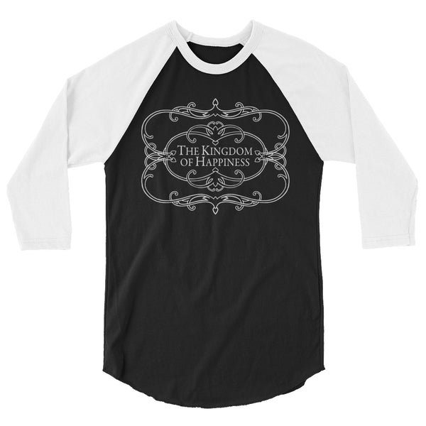 The Kingdom of Happiness 3/4 sleeve raglan shirt