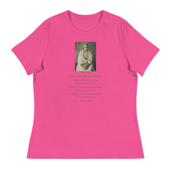 Beatrice Wood with Quote Women's Relaxed T-Shirt