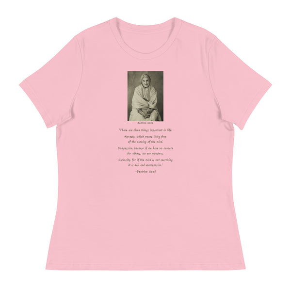 Beatrice Wood with Quote Women's Relaxed T-Shirt